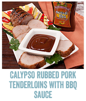 Calypso-Rubbed Pork Tenderloin with BBQ Sauce